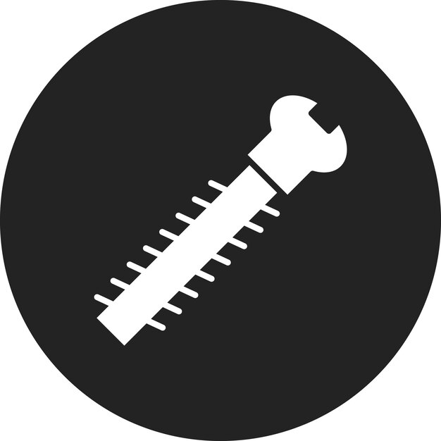 Imagen vectorial del icono del tornillo Se puede utilizar para mejoras en el hogar