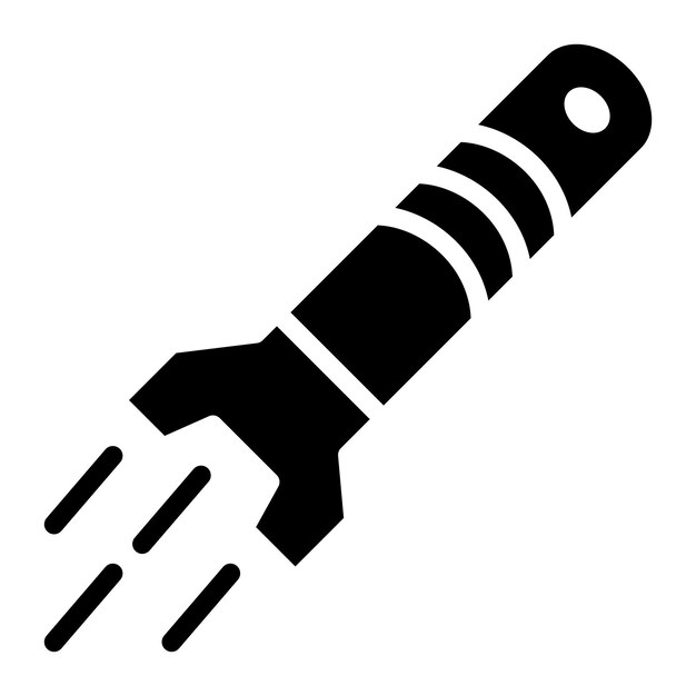 La imagen vectorial del icono del torpedo se puede usar para disparar