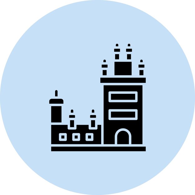 Imagen vectorial del icono de la Torre de Belem Se puede usar para Landmarks