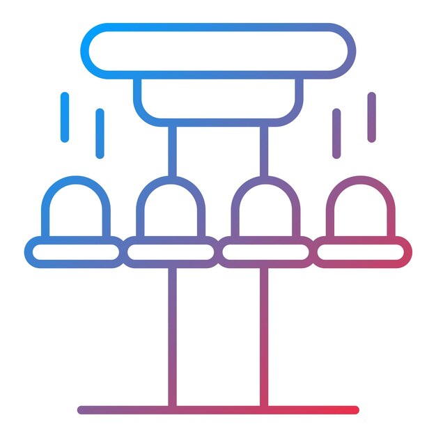 La imagen vectorial del icono de la torre se puede usar para el parque de atracciones