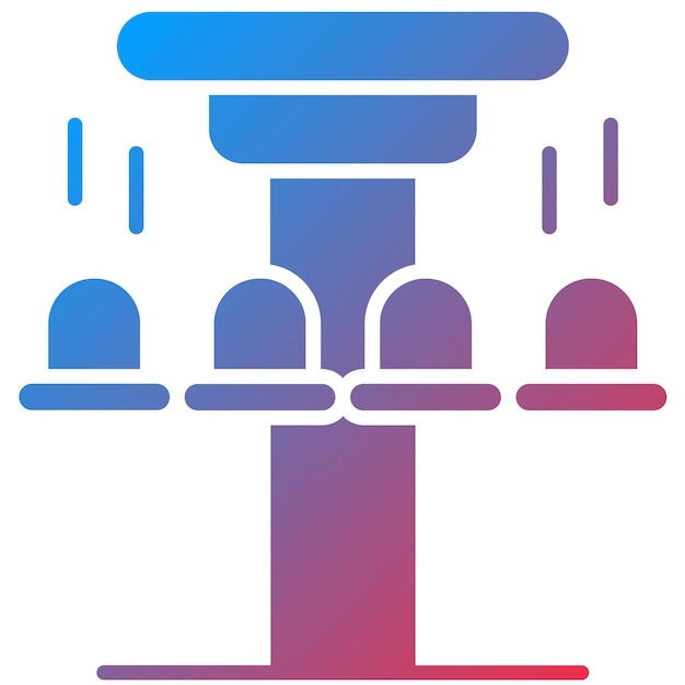 La imagen vectorial del icono de la torre se puede usar para el parque de atracciones
