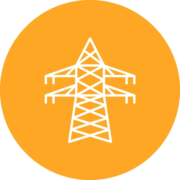 Imagen vectorial del icono de la torre de transmisión Se puede utilizar para la industria de la gasolina