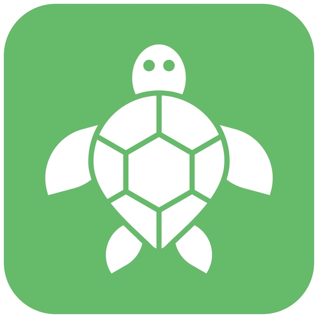 La imagen vectorial del icono de la tortuga se puede utilizar para Coastline