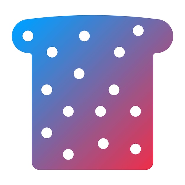 Imagen vectorial del icono de la tostada Se puede usar para el brunch