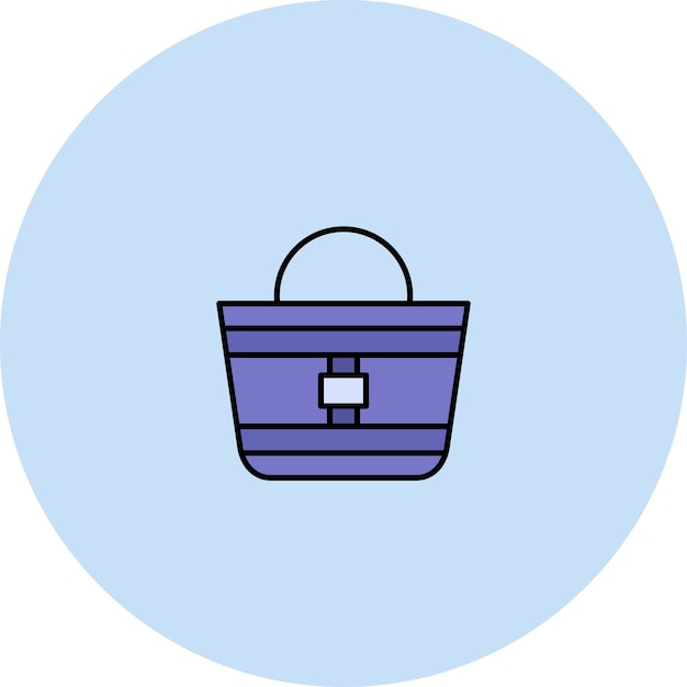 Imagen vectorial del icono de Totebag Se puede usar para Moda