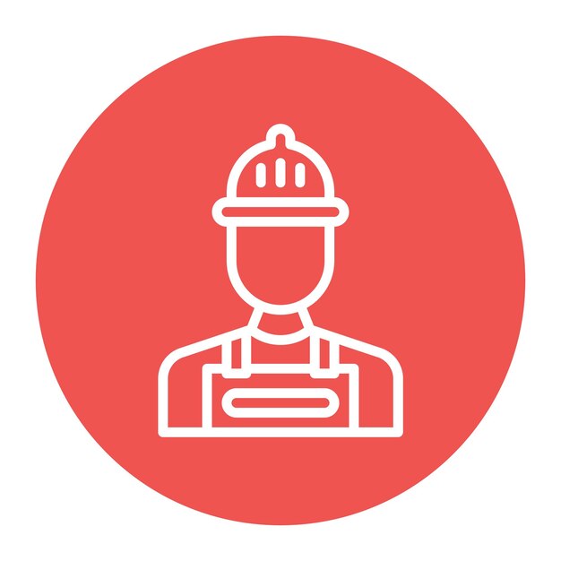 Imagen vectorial del icono del trabajador de la construcción Se puede utilizar para la diversidad