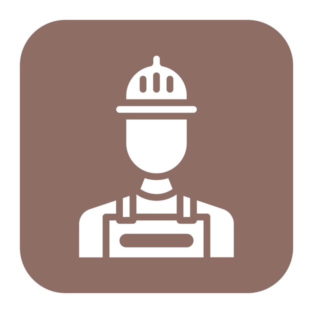 Imagen vectorial del icono del trabajador de la construcción Se puede utilizar para la diversidad