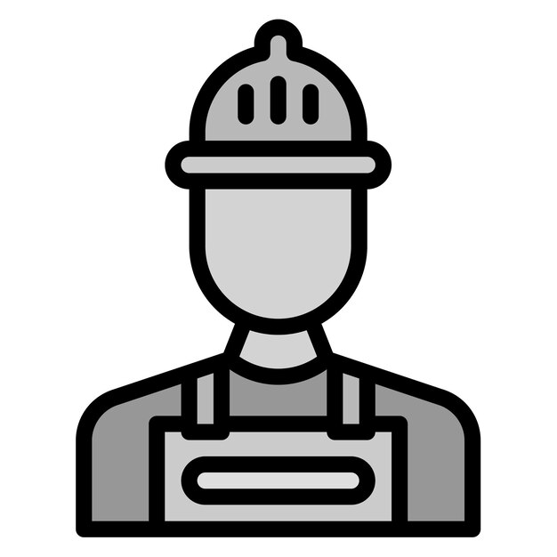 Imagen vectorial del icono del trabajador de la construcción Se puede utilizar para la diversidad