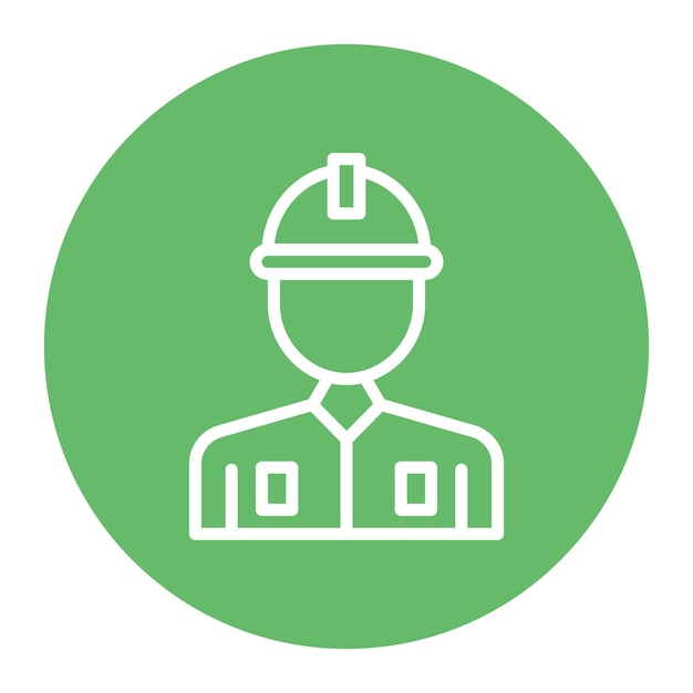 Imagen vectorial del icono del trabajador esencial Puede utilizarse para los servicios domésticos