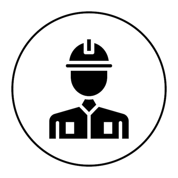 Imagen vectorial del icono del trabajador esencial Puede utilizarse para los servicios domésticos