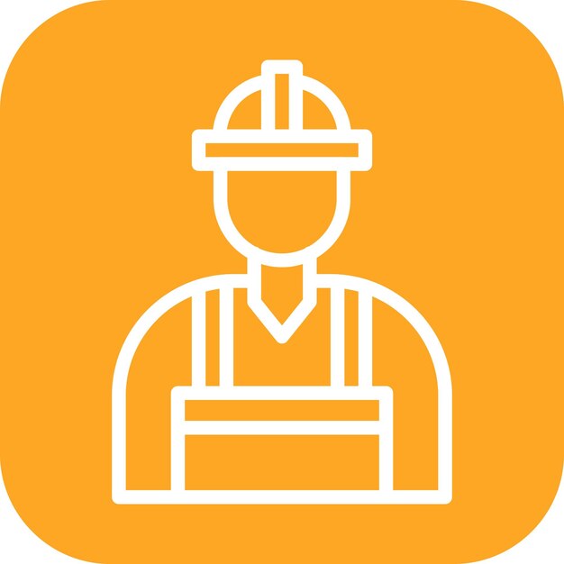 Imagen vectorial del icono del trabajador Se puede utilizar para el almacén