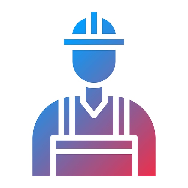Imagen vectorial del icono del trabajador Se puede utilizar para el almacén