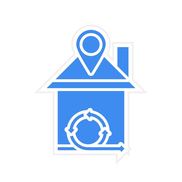 Imagen vectorial de icono de trabajo ágil remoto Se puede utilizar para ágil