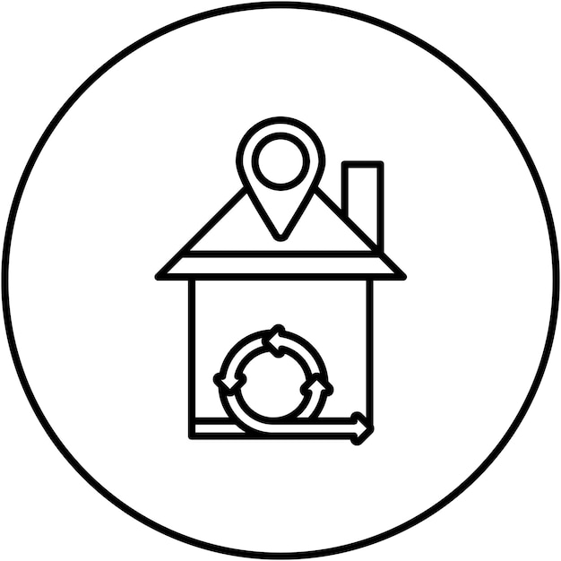 Imagen vectorial de icono de trabajo ágil remoto Se puede utilizar para ágil