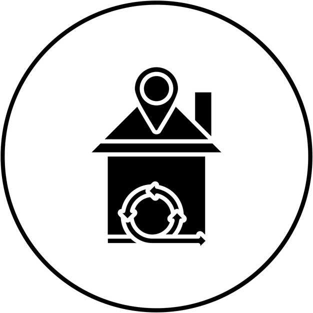 Imagen vectorial de icono de trabajo ágil remoto Se puede utilizar para ágil