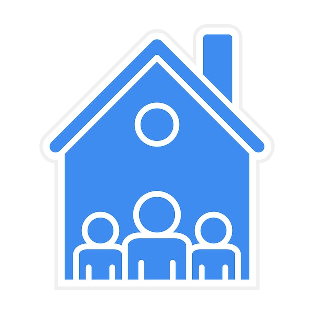 Imagen vectorial de icono de trabajo comunitario Se puede usar para donaciones