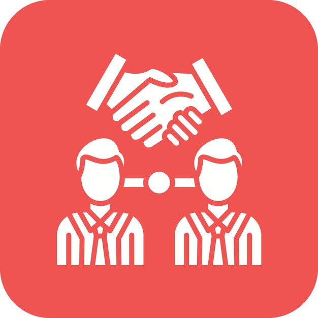 Imagen vectorial del icono de trabajo en equipo Se puede utilizar para la economía empresarial