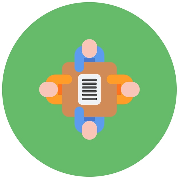 Imagen vectorial del icono de trabajo en equipo Se puede utilizar para la gestión empresarial