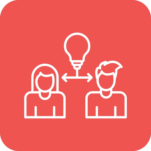Imagen vectorial del icono de trabajo en equipo Se puede utilizar para trabajar desde casa