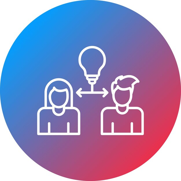 Imagen vectorial del icono de trabajo en equipo Se puede utilizar para trabajar desde casa