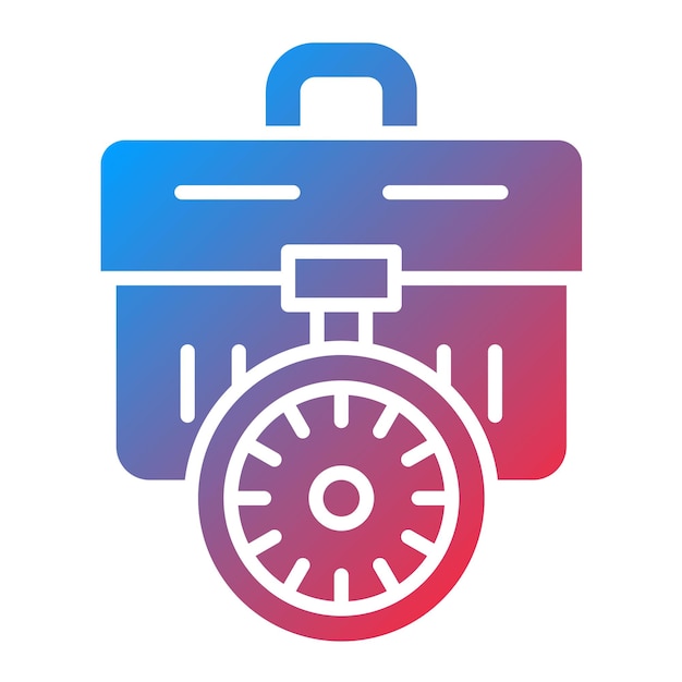 Imagen vectorial de icono de trabajo temporal Se puede utilizar para la búsqueda de trabajo