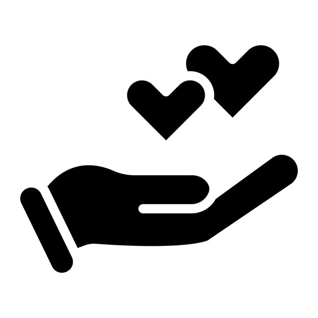 Imagen vectorial del icono de trabajo voluntario Se puede utilizar para el currículum vitae