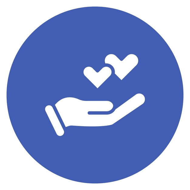 Imagen vectorial del icono de trabajo voluntario Se puede utilizar para el currículum vitae