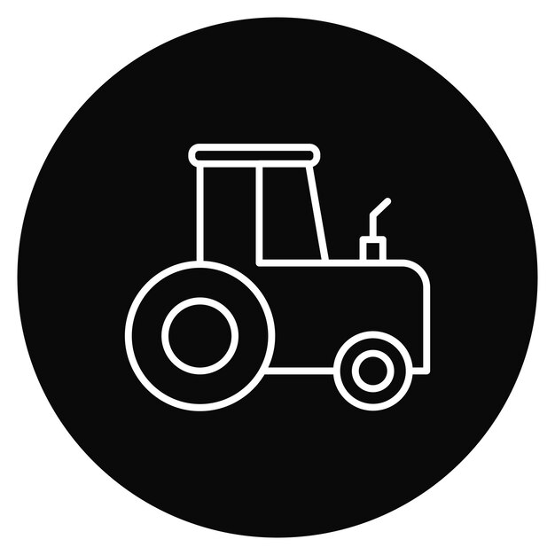 Imagen vectorial del icono del tractor Puede utilizarse para la agricultura