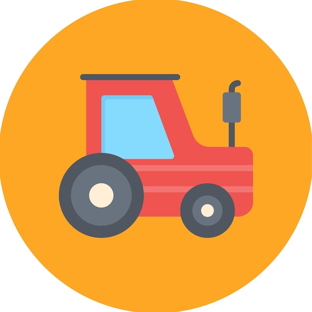 Imagen vectorial del icono del tractor Puede utilizarse para la agricultura