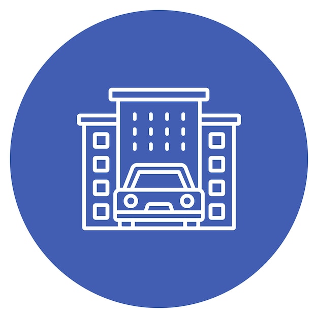 Imagen vectorial de icono de tráfico de construcción Se puede utilizar para el servicio de marketing en Internet