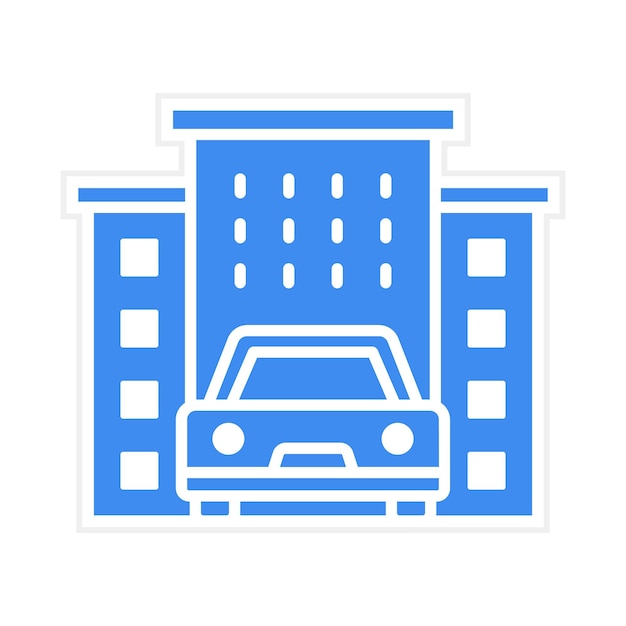 Imagen vectorial de icono de tráfico de construcción Se puede utilizar para el servicio de marketing en Internet