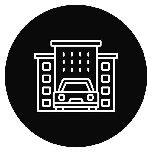 Imagen vectorial de icono de tráfico de construcción Se puede utilizar para el servicio de marketing en Internet