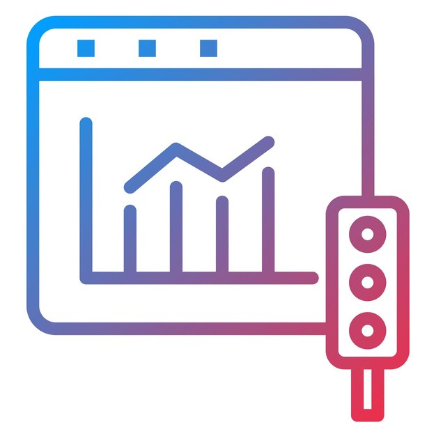 Imagen vectorial de icono de tráfico digital Se puede utilizar para el merchandising