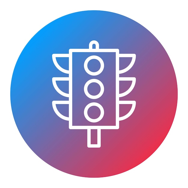 Imagen vectorial del icono de tráfico Puede utilizarse para el ferrocarril