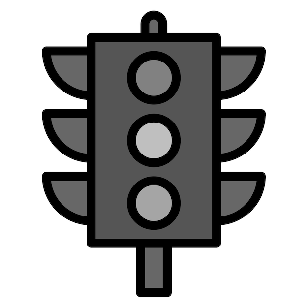 Imagen vectorial del icono de tráfico Puede utilizarse para el ferrocarril