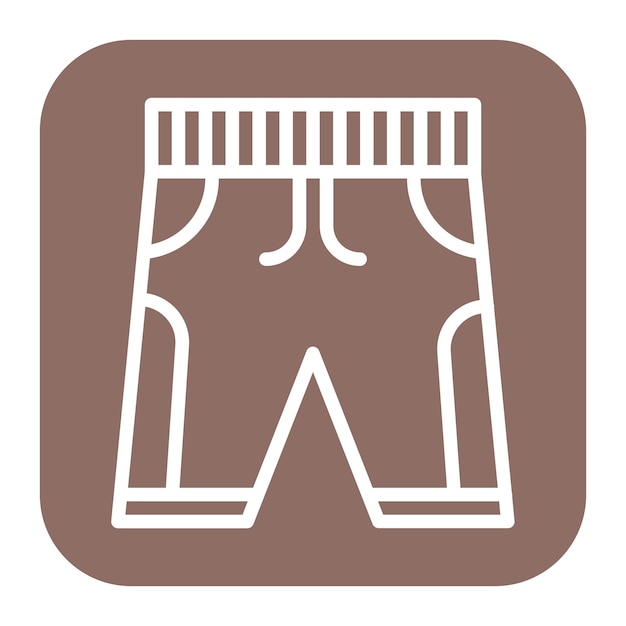 Imagen vectorial del icono del traje de baño Se puede usar para Beach Resort