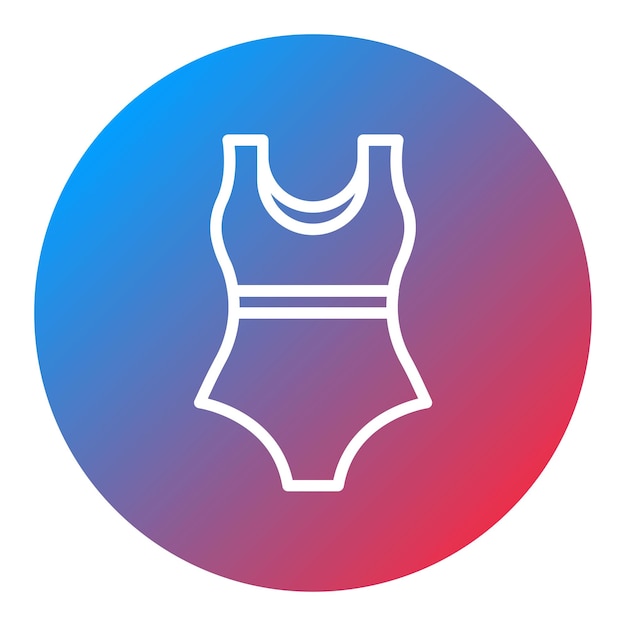 Imagen vectorial del icono del traje de baño Se puede usar para el parque acuático
