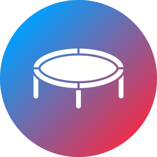 Imagen vectorial del icono del trampolín Se puede usar para Pilates