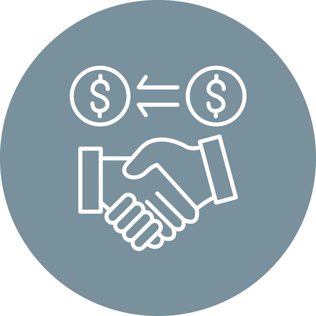 La imagen vectorial del icono de la transacción se puede utilizar para la contabilidad