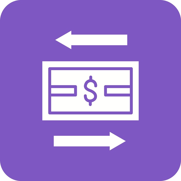 La imagen vectorial del icono de la transacción se puede utilizar para la contabilidad