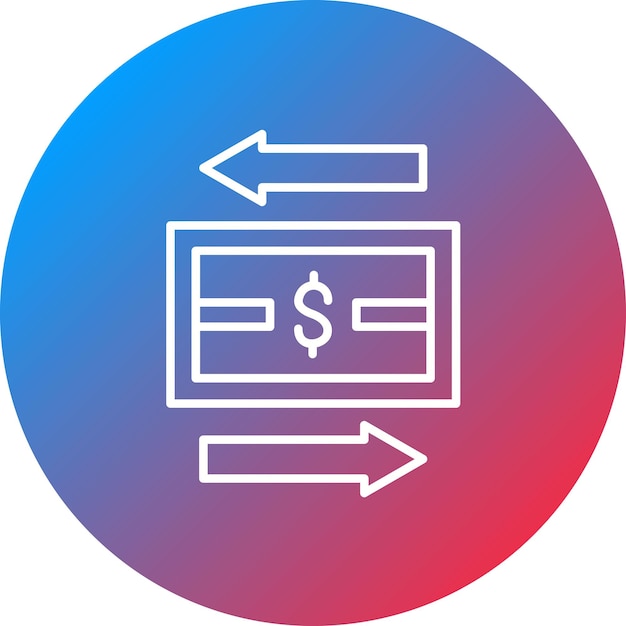 La imagen vectorial del icono de la transacción se puede utilizar para la contabilidad