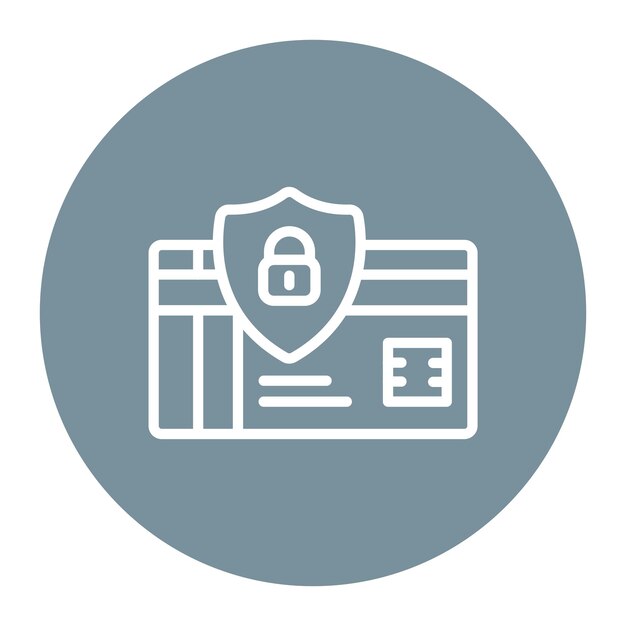 Imagen vectorial de icono de transacción segura Puede utilizarse para la seguridad de la información