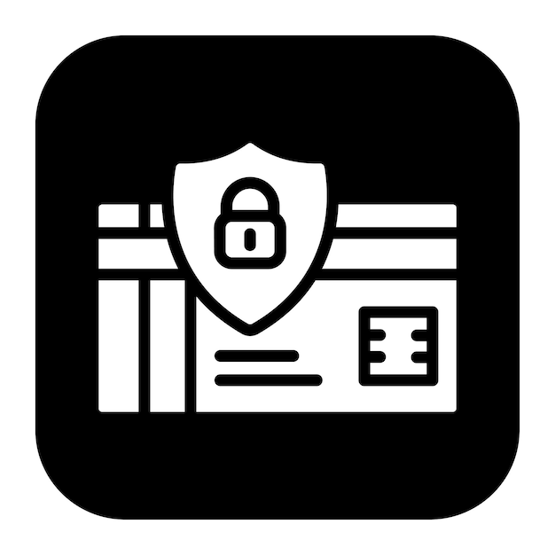 Imagen vectorial de icono de transacción segura Puede utilizarse para la seguridad de la información