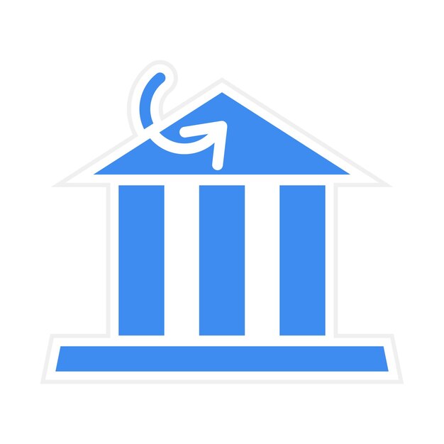 Imagen vectorial del icono de transferencia bancaria Puede utilizarse para el comercio minorista digital