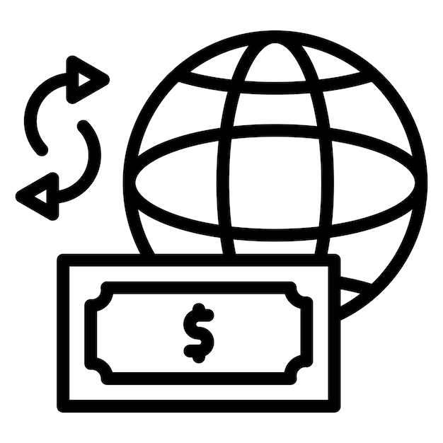 Imagen vectorial del icono de transferencia de cable Puede utilizarse para la banca