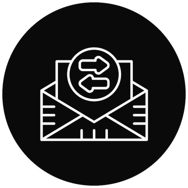 Imagen vectorial del icono de transferencia de correo electrónico Se puede utilizar para Fintech