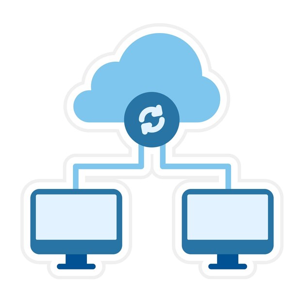Imagen vectorial de icono de transferencia de datos Se puede utilizar para codificación y desarrollo