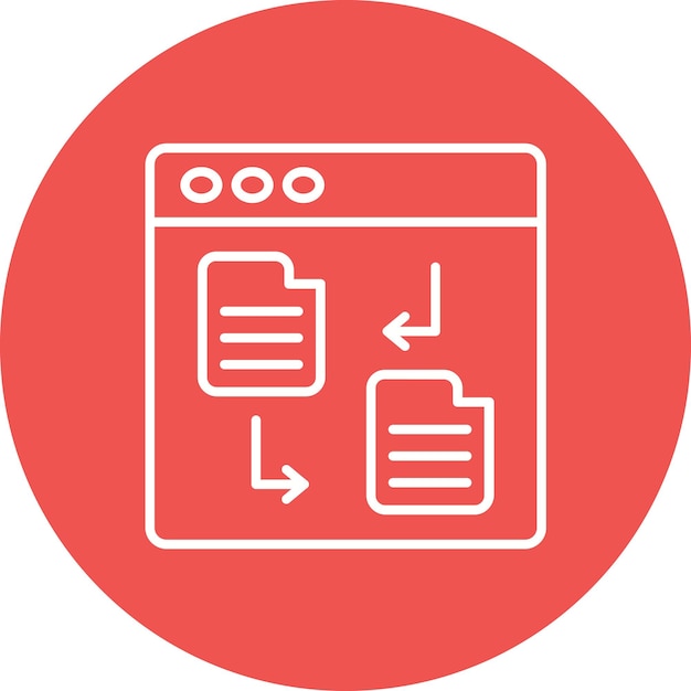 Imagen vectorial de icono de transferencia de datos Puede utilizarse para la experiencia del usuario