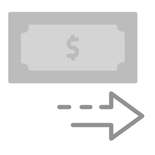 Imagen vectorial del icono de transferencia de fondos Se puede utilizar para la banca