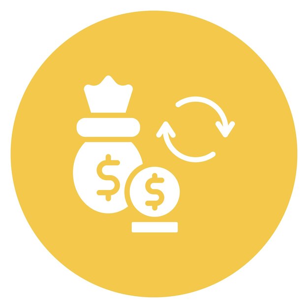 Imagen vectorial del icono de transferencia de préstamo Se puede utilizar para el préstamo
